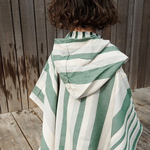 Poncho de playa Roomie Green /Sandy Liewood