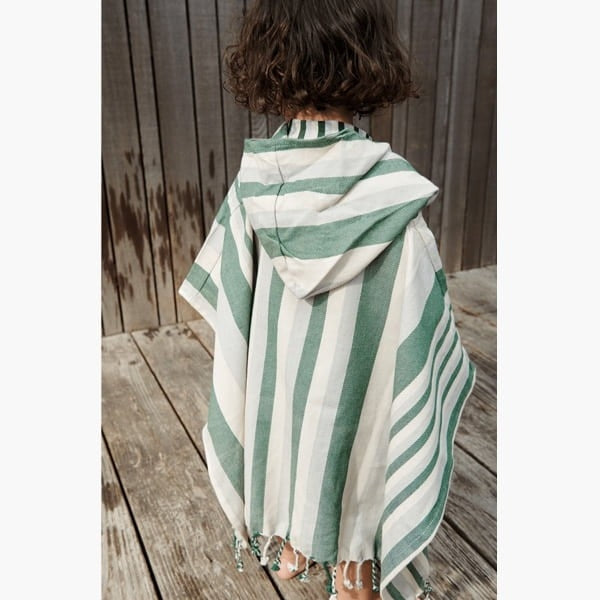 Poncho de playa Roomie Green /Sandy Liewood