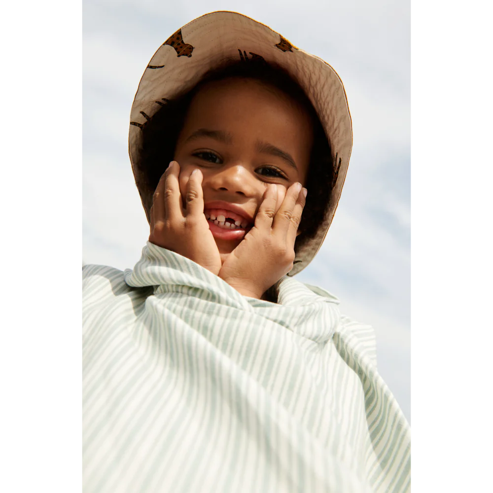 Poncho de playa Roomie azul Liewood