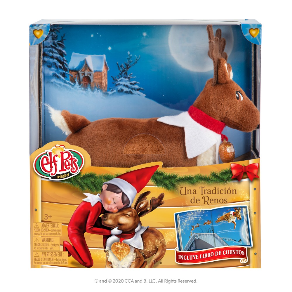 Peluche Reno y Cuento The Elf on the Shelf