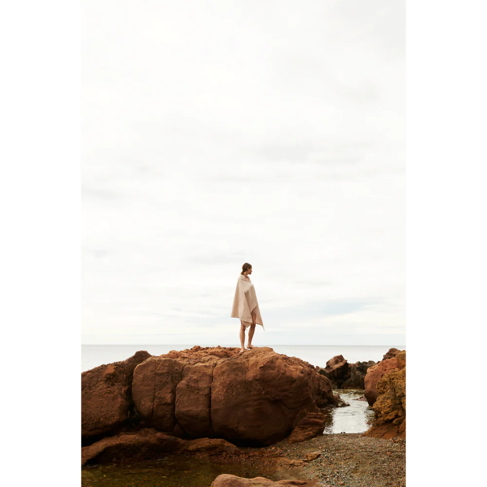 Toalla de playa Mona Tuscany/creme rayas de Liewood