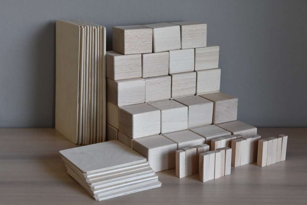 Bloques Just Blocks Pequeño 74 piezas