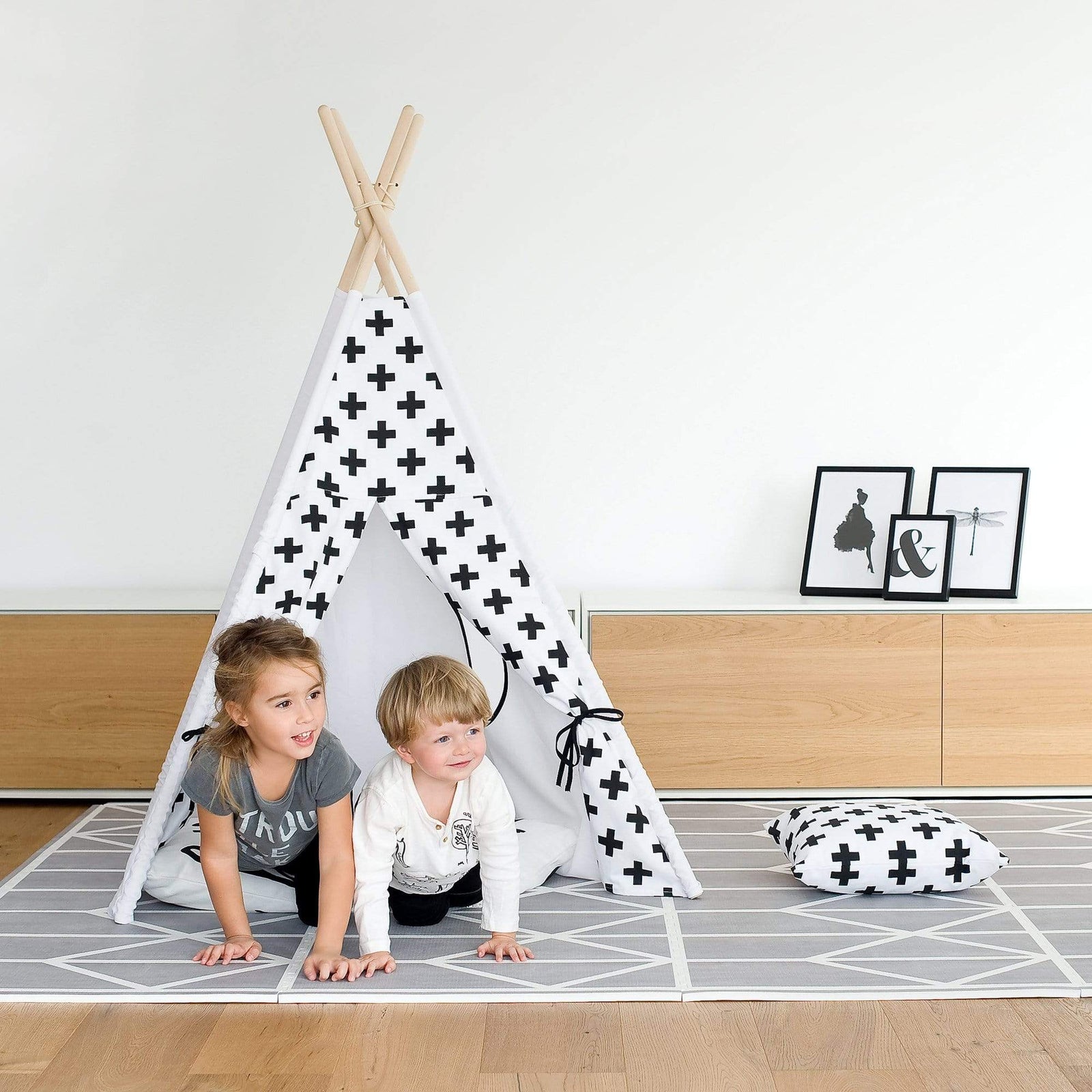 Alfombra de juego Toddlekind Nordic Gris Pebble