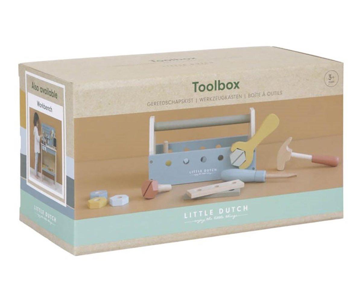 Caja de herramientas de madera de Little Dutch
