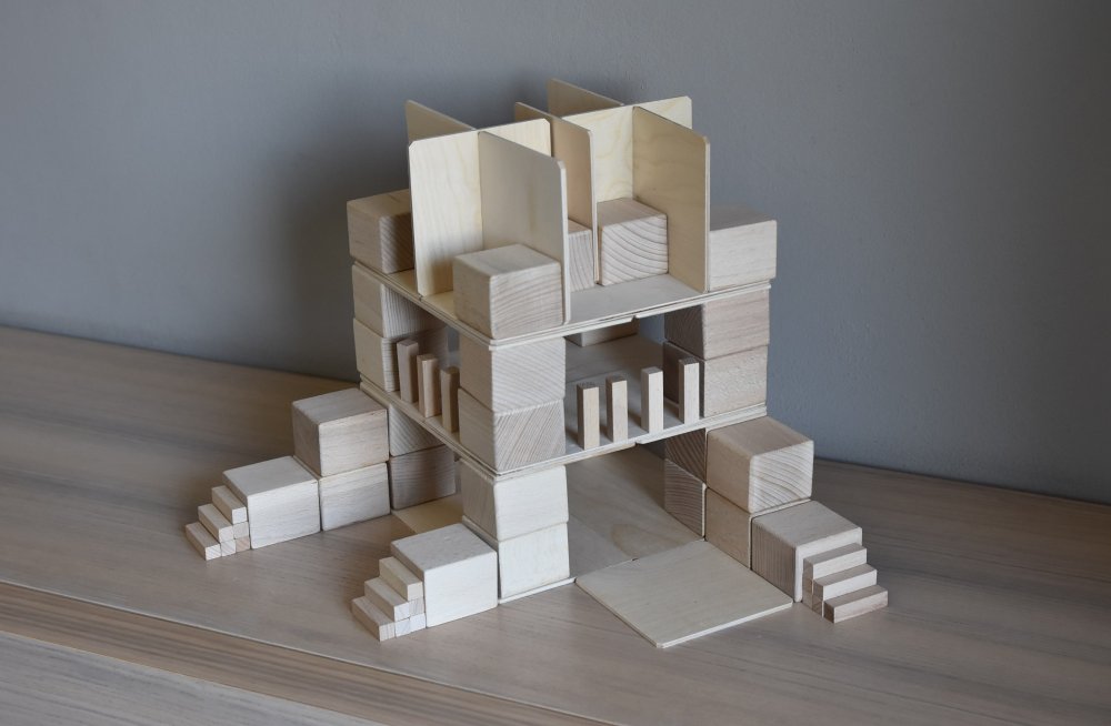 Bloques Just Blocks Pequeño 74 piezas