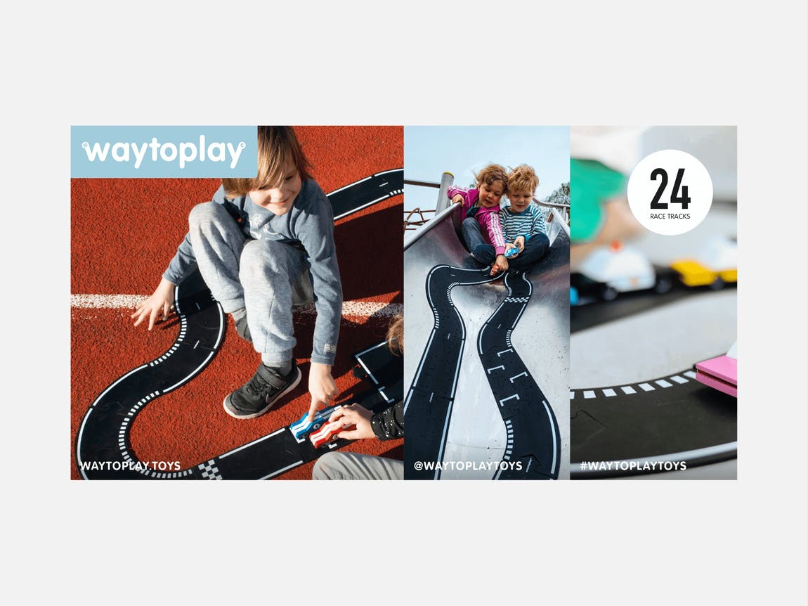 Grand Prix- Carretera Flexible Waytoplay 24 piezas