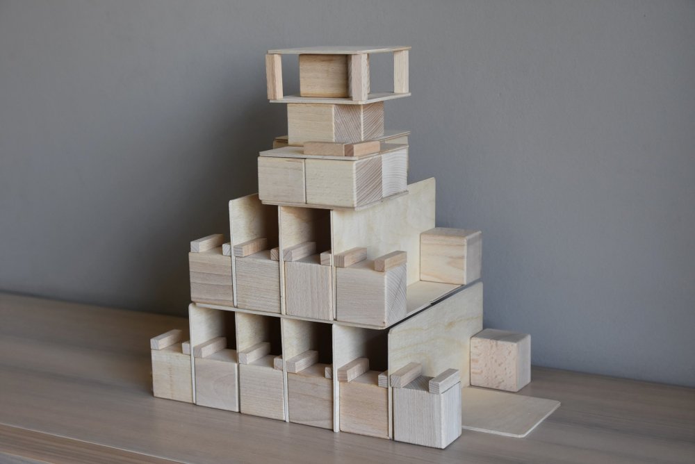 Bloques Just Blocks Pequeño 74 piezas