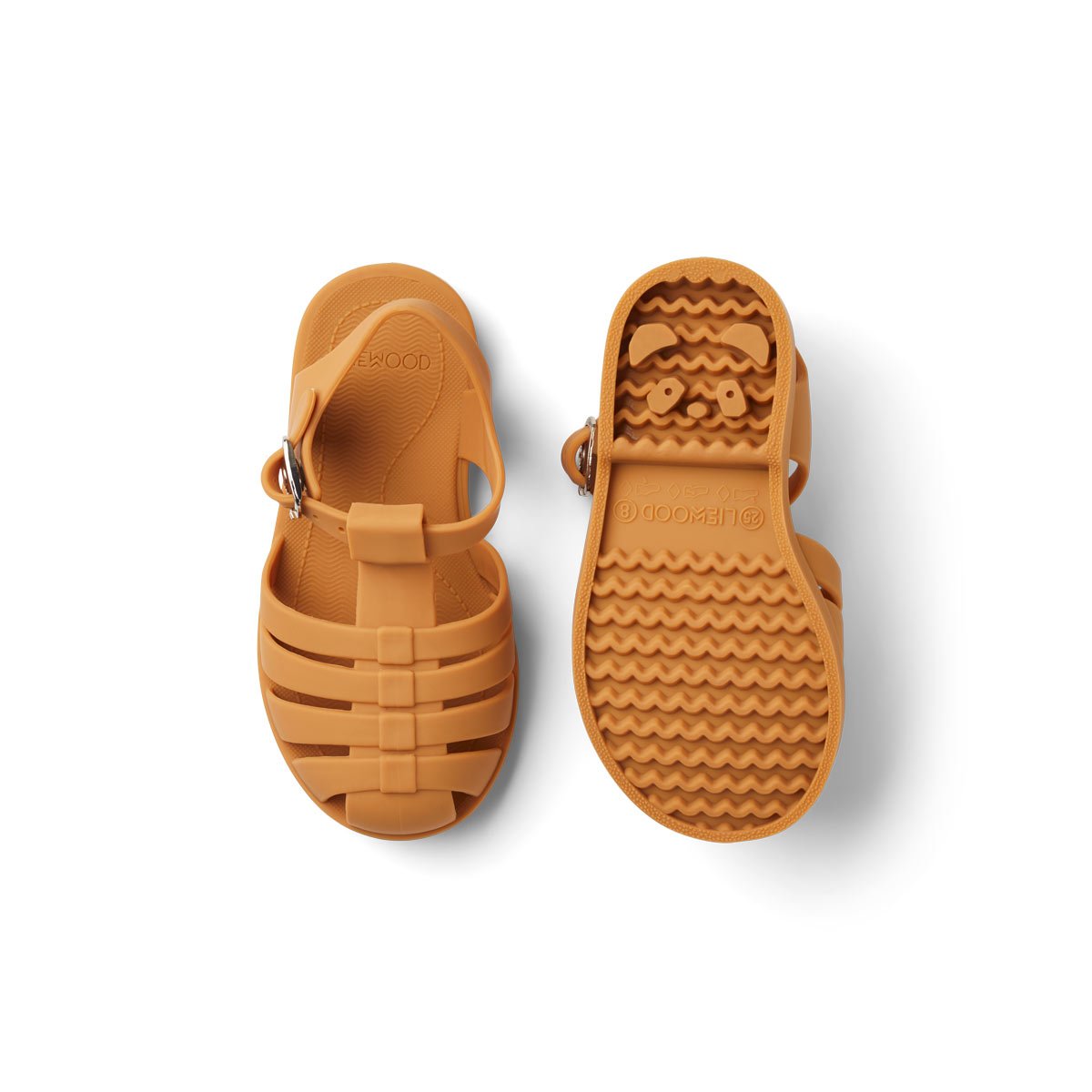 Sandalias Cangrejeras infantil Bre Mostaza de Liewood