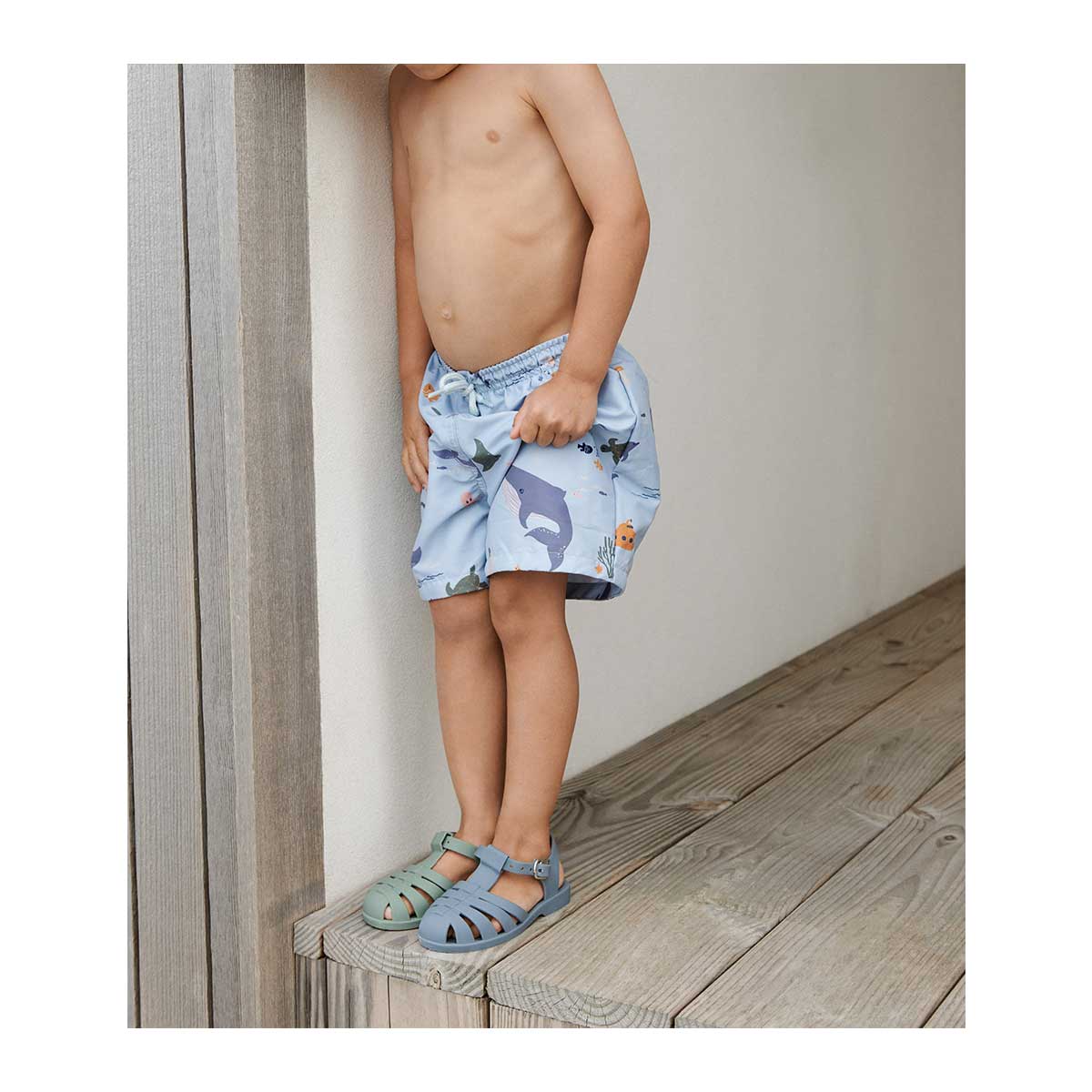 Sandalias Cangrejeras infantil Bre Peppermint de Liewood
