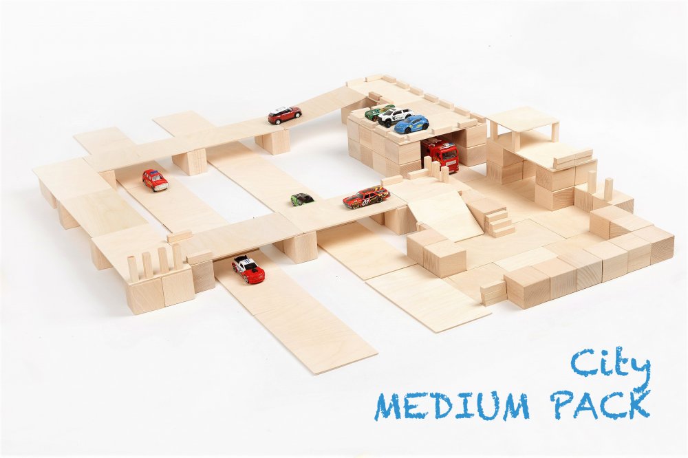 Bloques Just Blocks mediano 166 piezas