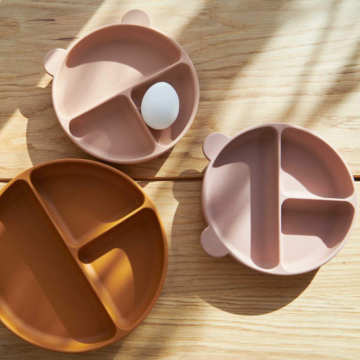 Pack de 2 platos infantil Connie Rosa/mostaza de Liewood