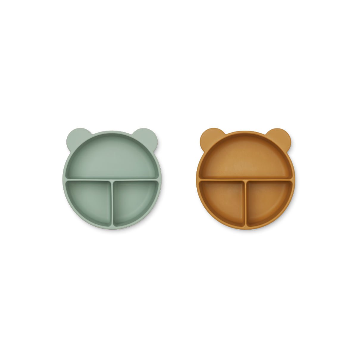 Pack de 2 platos infantil Connie Peppermint/caramelo de Liewood