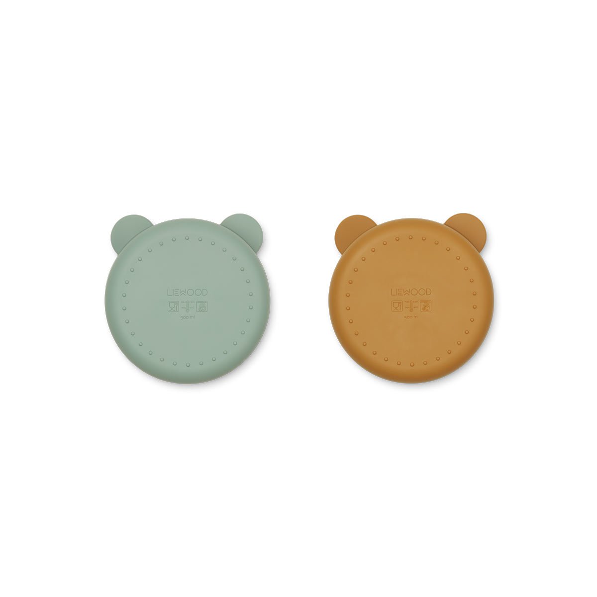 Pack de 2 platos infantil Connie Peppermint/caramelo de Liewood