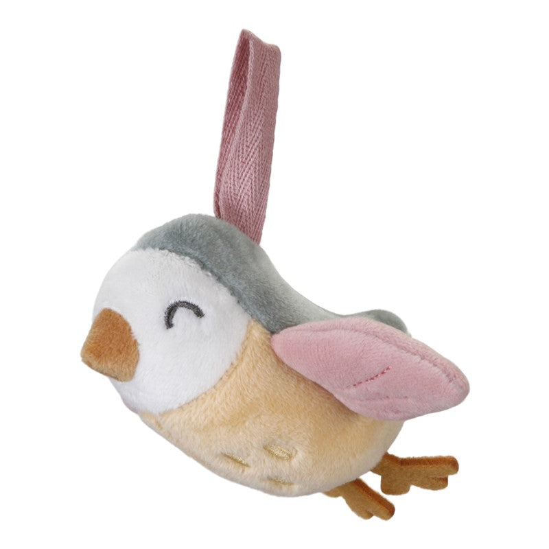 Alfombra de juego flores y mariposas rosa Little dutch