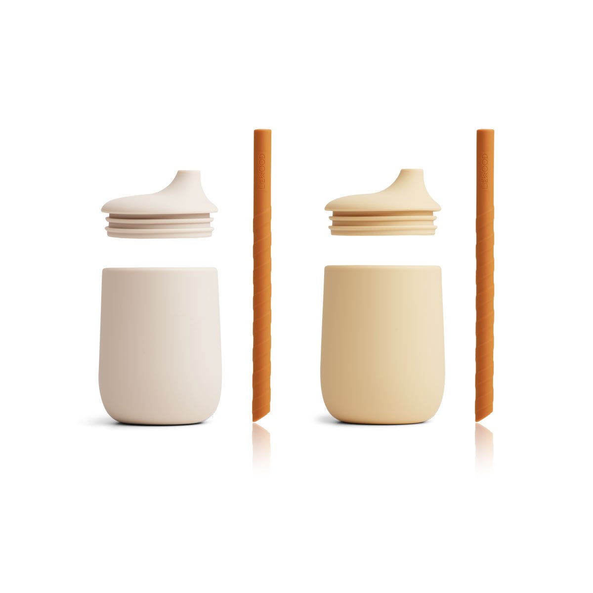 Pack de 2 Vasos con pajita Ellis Sandy mix de Liewood