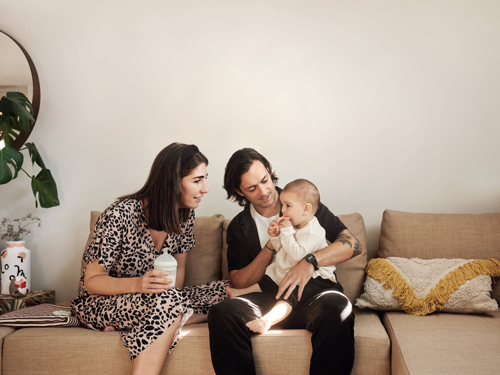 Biberón de silicona Borrn 240 ml verde