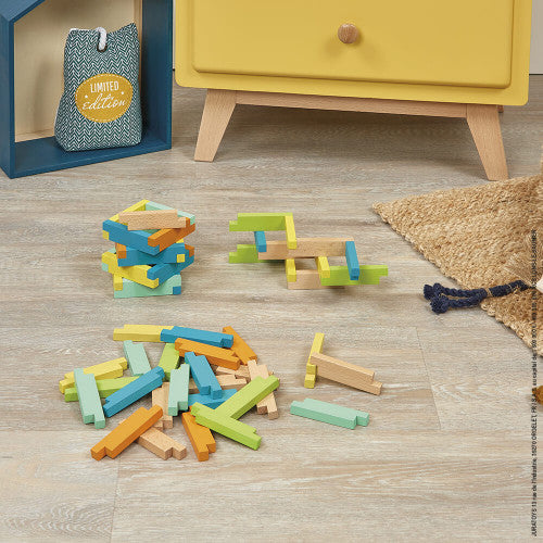 Juego de construcción 60 piezas madera Janod