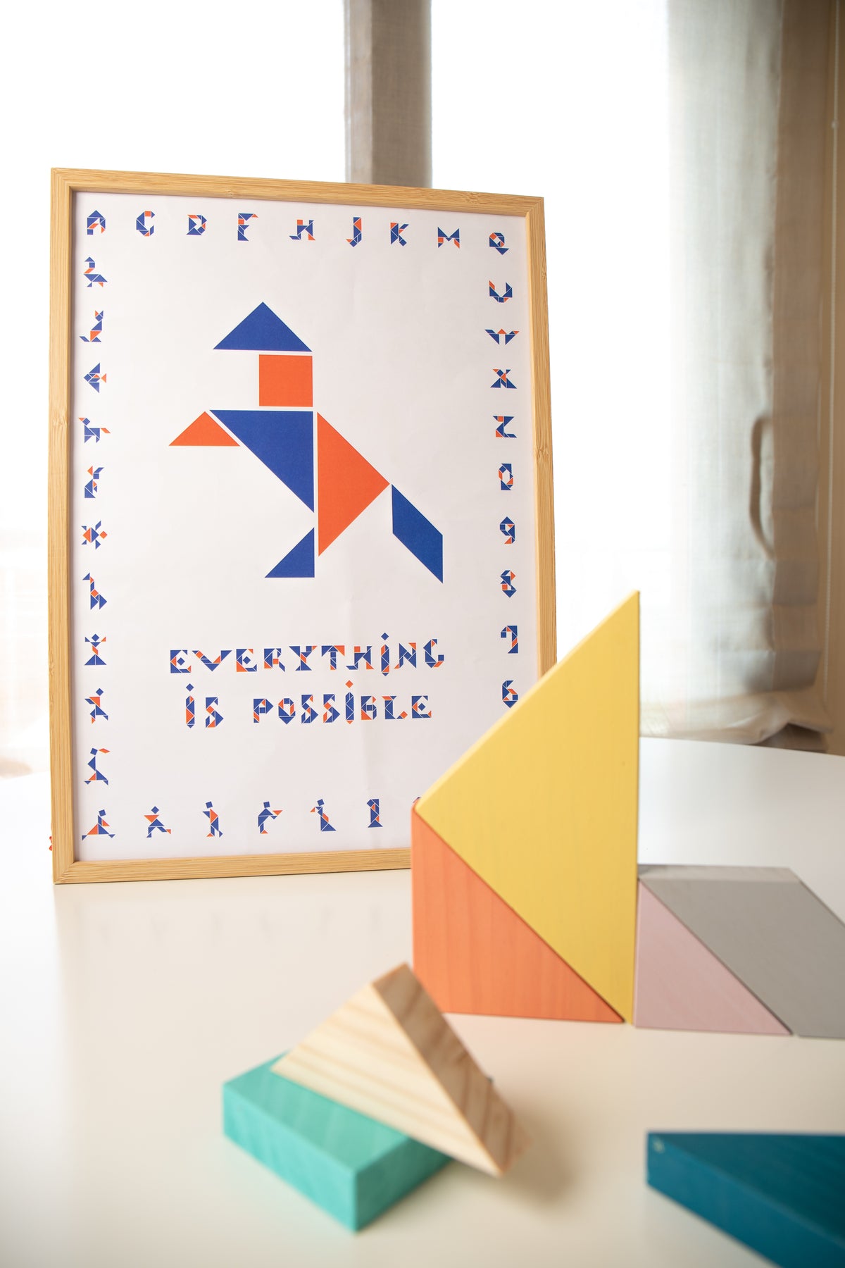 Tangram de madera Pastel Me&Mine