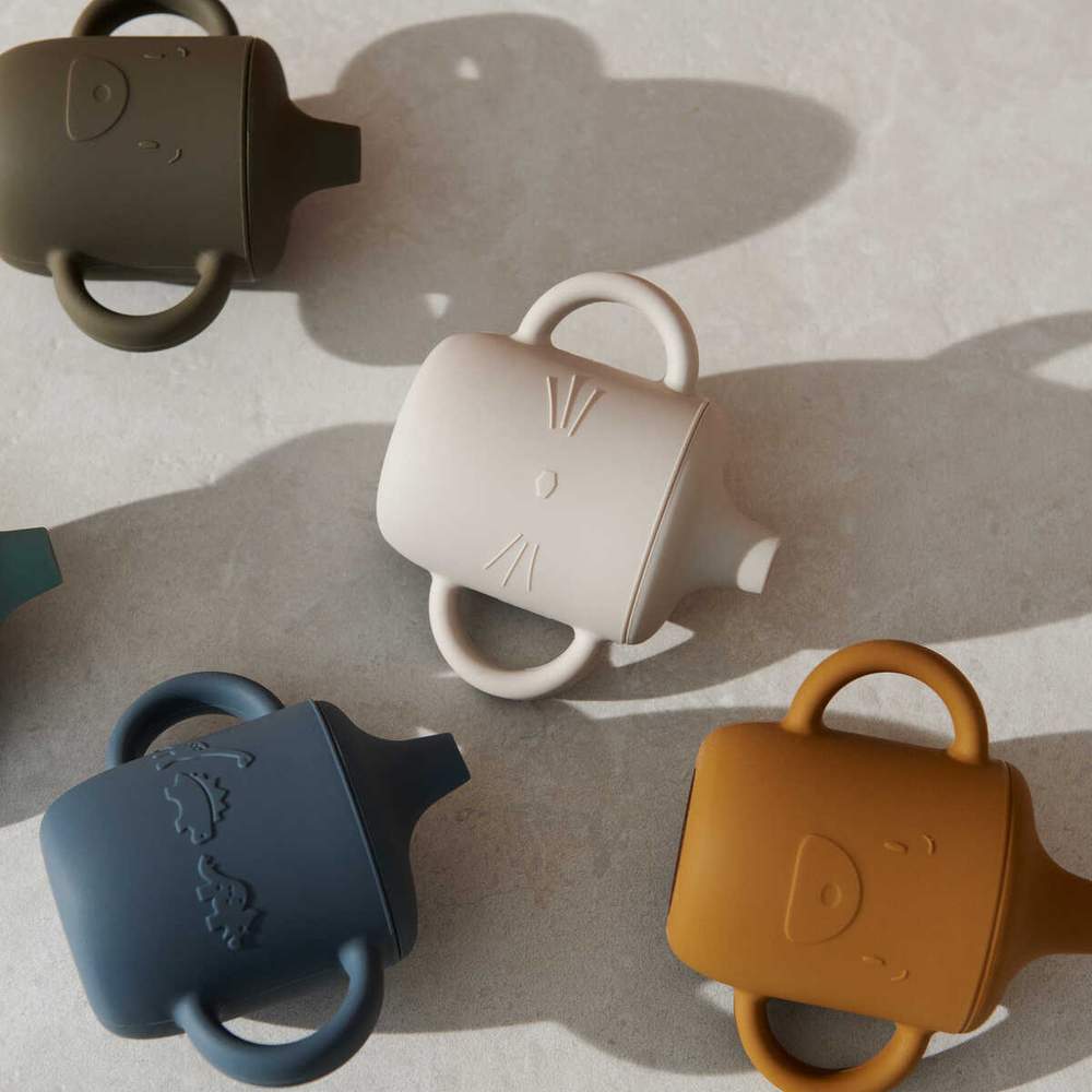 Vaso de aprendizaje Mr Bear Caramelo de Liewood