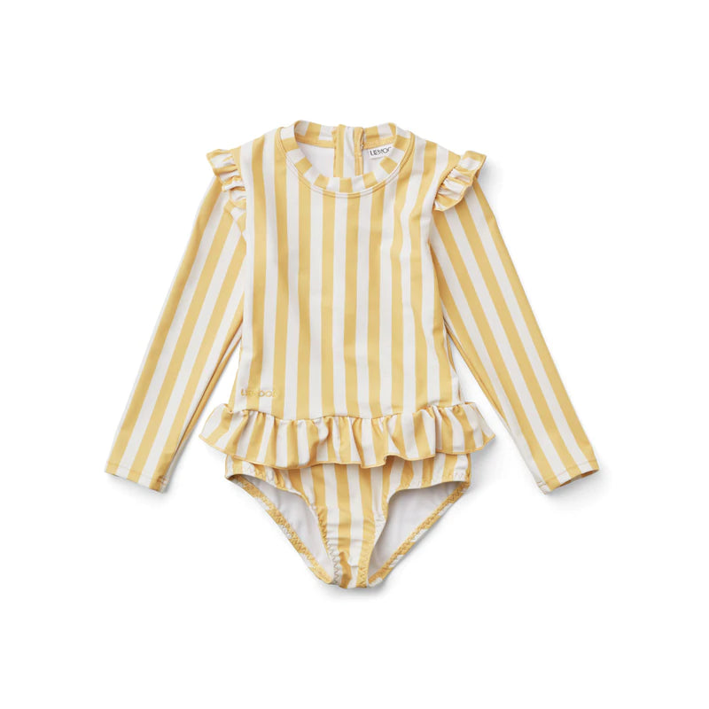 LIEWOOD SILLE SWIM JUMPSUIT  STRIPE: JOJOBA/CREME DE LA CREME