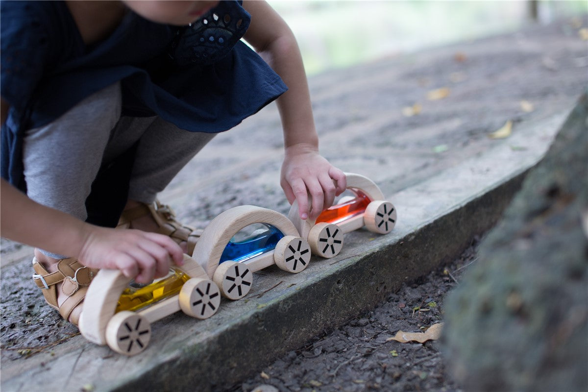 Coches de agua 3 modelos madera- Plantoys
