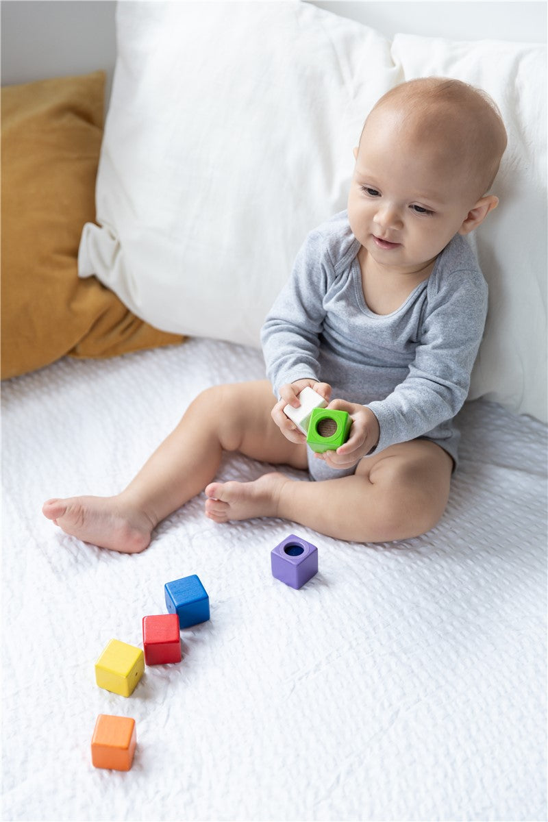 Bloques de madera sensoriales - Plantoys