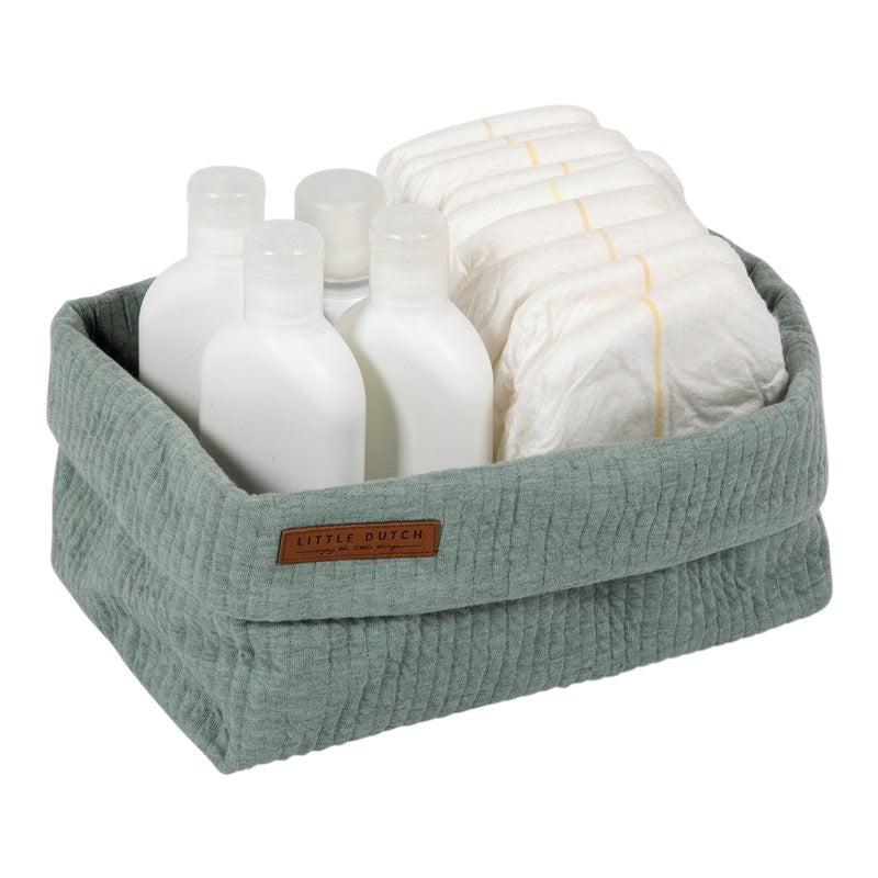 Cesta de almacenamiento en menta Little Dutch