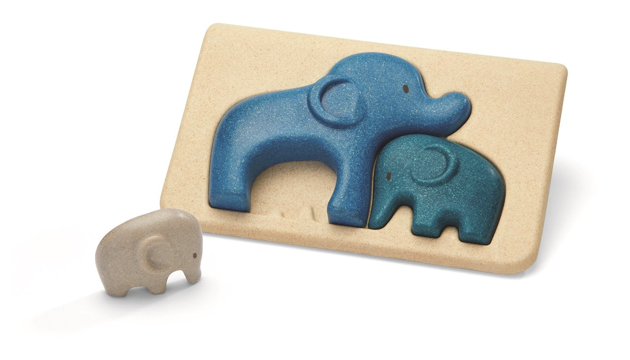 Puzzle de madera Elefantes- Plantoys