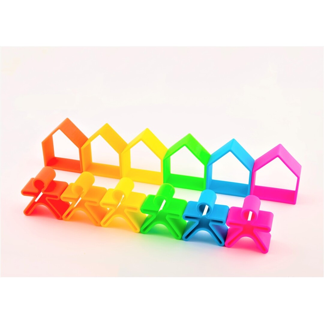 Kit Dena 6 Kids + 6 House colores neón