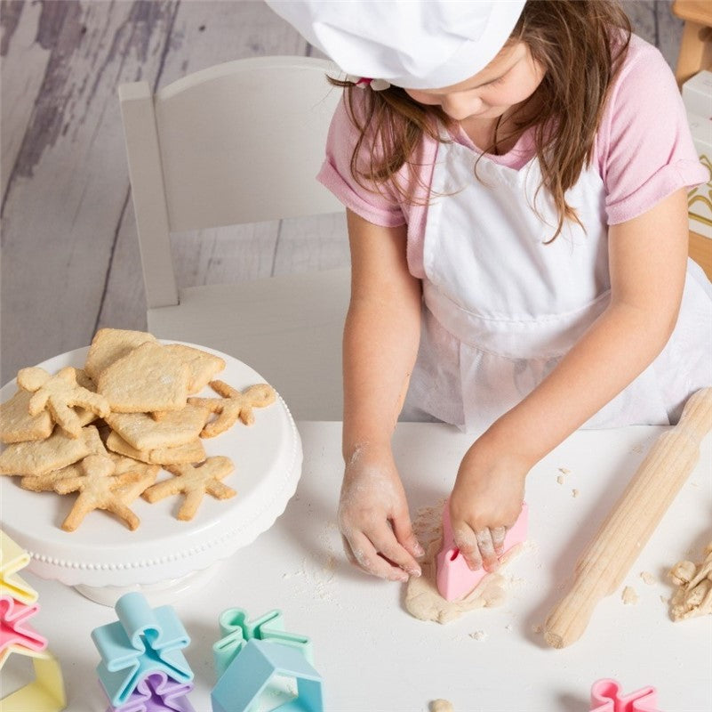 Kit Dena 6 Kids + 6 Houses + 6 Trees colores Pastel