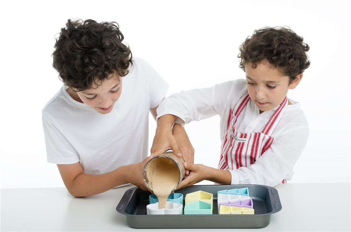 Kit Dena 6 Kids + 6 Houses + 6 Trees colores Pastel