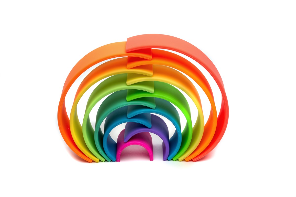 Arcoiris Dena de colores Neón Grande 12 piezas