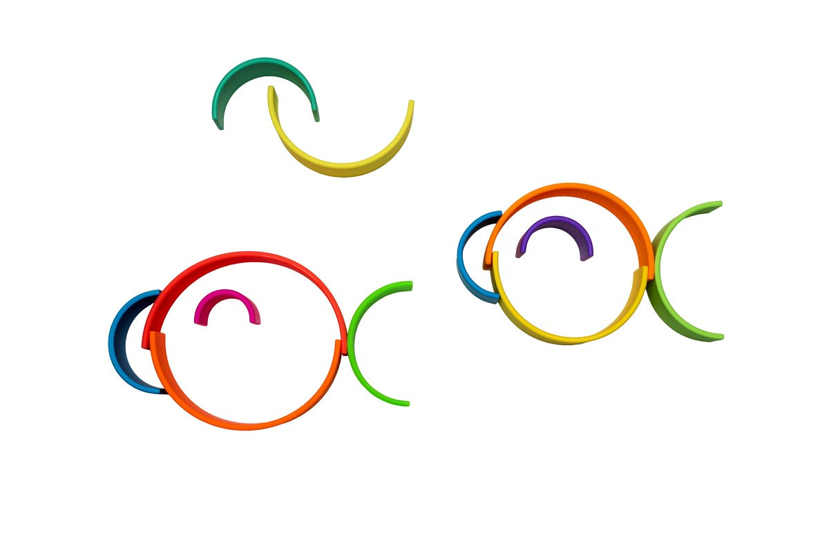 Arcoiris Dena de colores Neón Grande 12 piezas