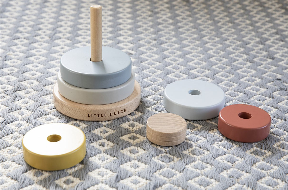 Torre Anillo Pirámide apilable Pure & Nature Little Dutch