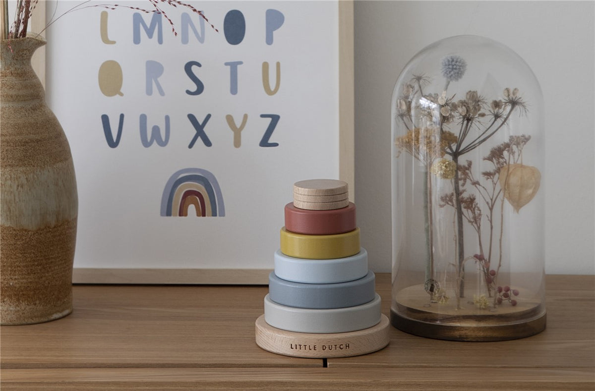 Torre Anillo Pirámide apilable Pure & Nature Little Dutch