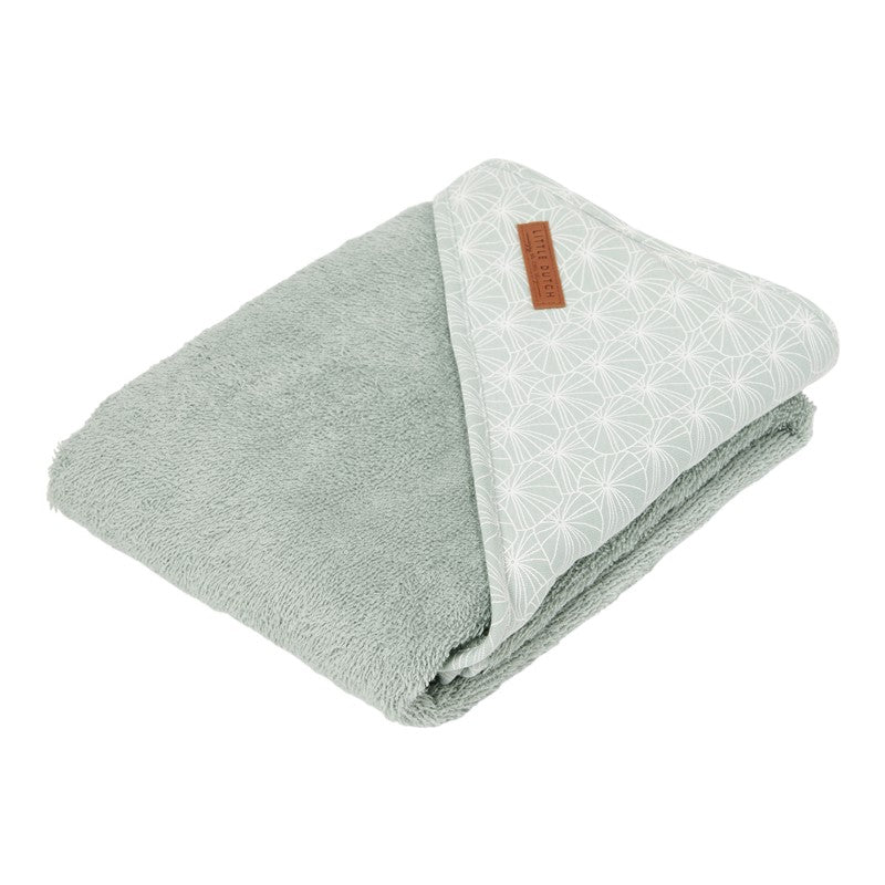 Toalla capa de baño menta de  Little Dutch
