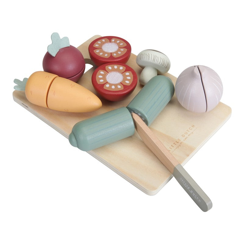 Verduras para cortar de madera de Little Dutch