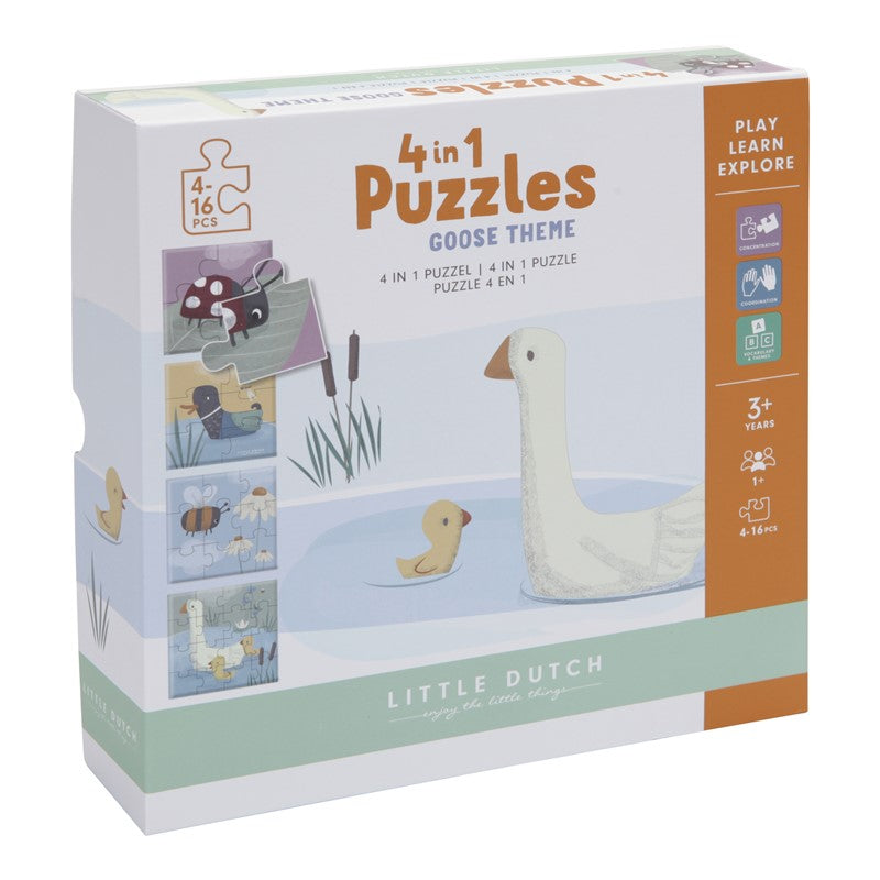 Puzle Ocas 4 en 1  de Little Dutch