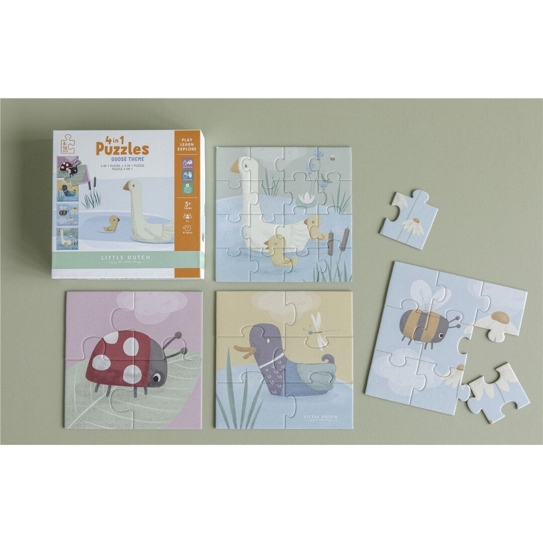 Puzle Ocas 4 en 1  de Little Dutch