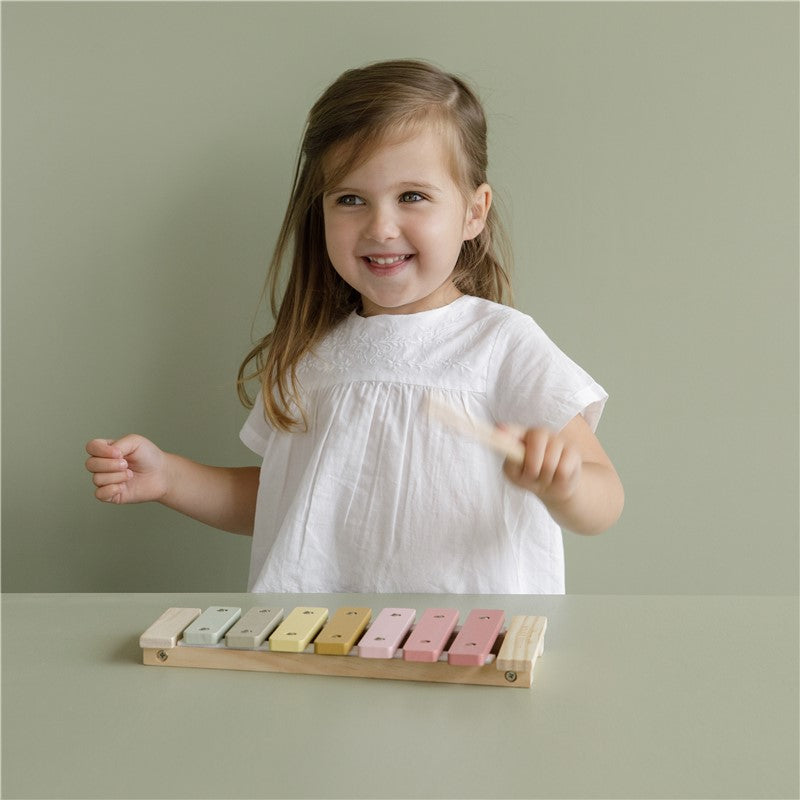 Xilófono de madera Adventure Rosa Little Dutch