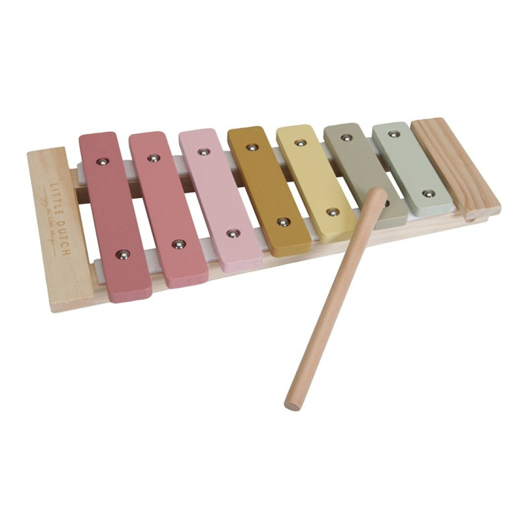 Xilófono de madera Adventure Rosa Little Dutch
