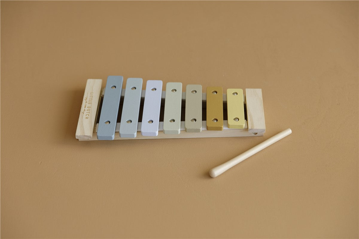 Xilófono de madera Azul Little Dutch