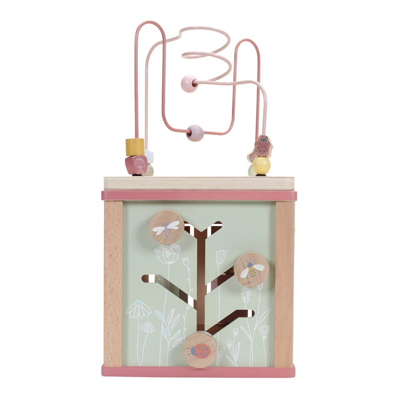 Cubo de actividades Fairy Garden rosa de Little Dutch