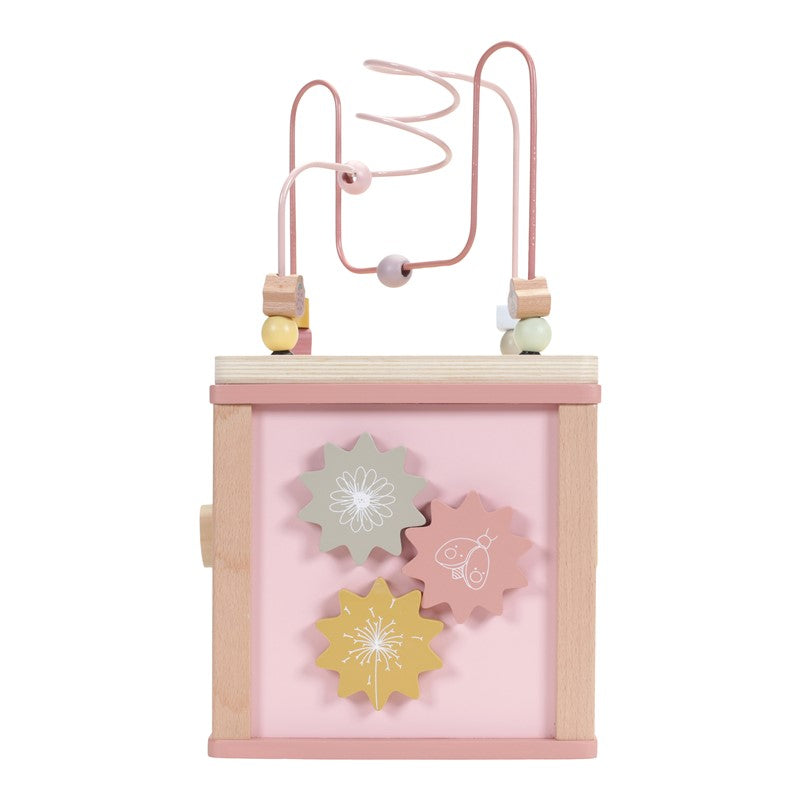 Cubo de actividades Fairy Garden rosa de Little Dutch