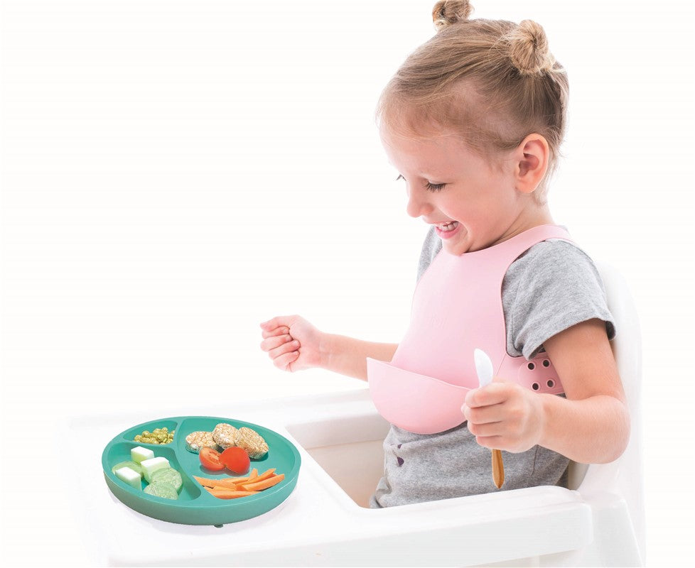 Portions Plato verde mauricio de 3 secciones de MiniKoioi