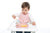 Portions Plato rosa de 3 secciones de MiniKoioi