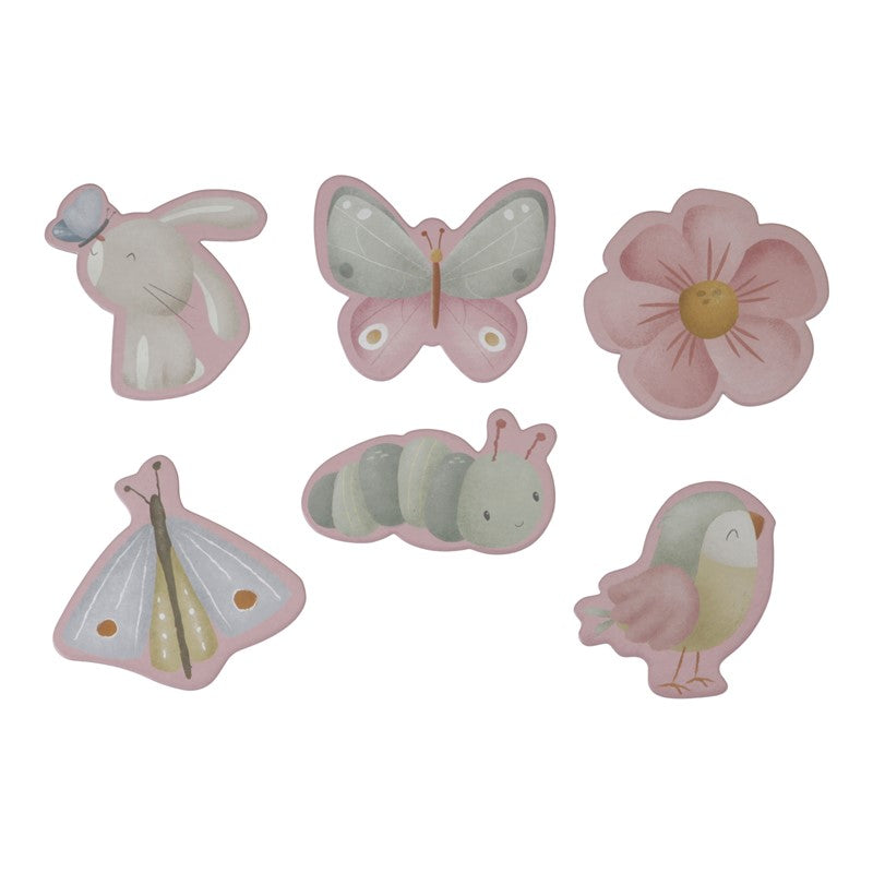 Puzzle Flores y Mariposas 6 en 1 de Little Dutch
