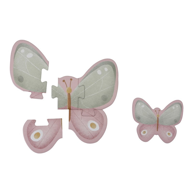 Puzzle Flores y Mariposas 6 en 1 de Little Dutch
