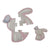 Puzzle Flores y Mariposas 6 en 1 de Little Dutch