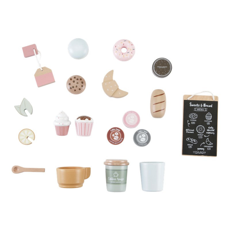 Café corner de madera de Little Dutch